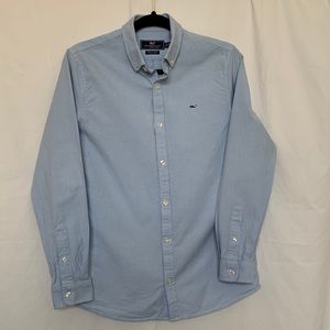 Boys Vineyard Vines Solid Oxford Whale Shirt